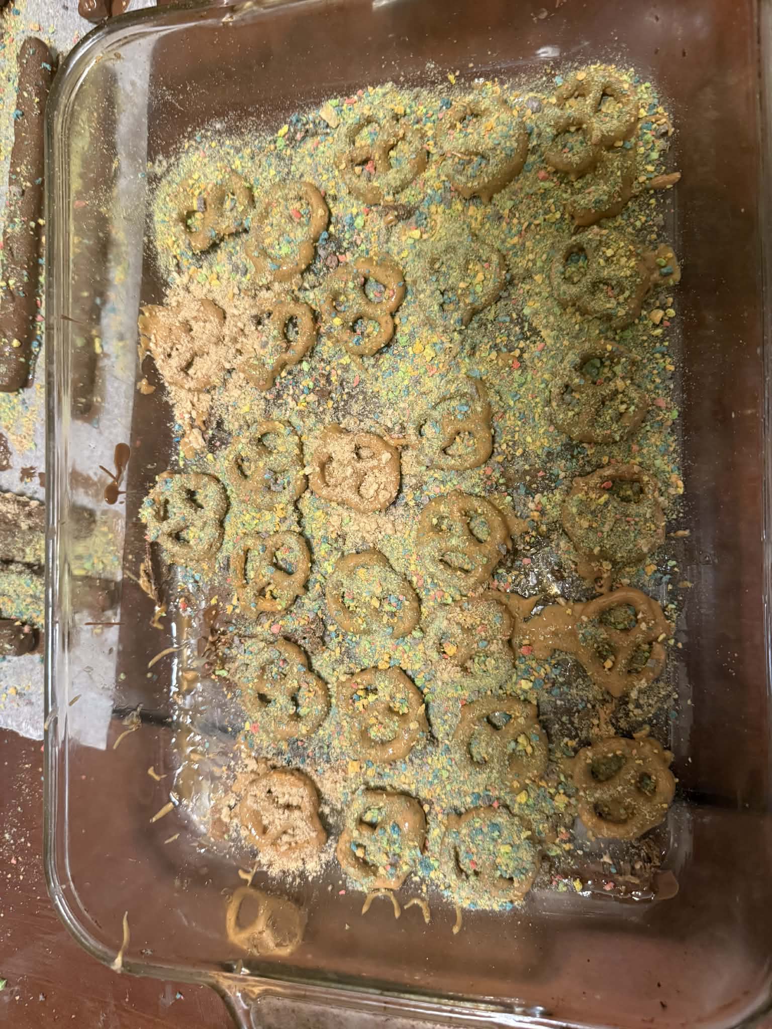 Peanut butter covered pretzels